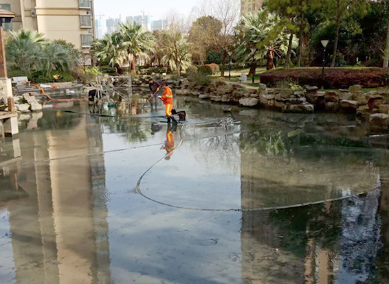 邹城景观池淤泥清理